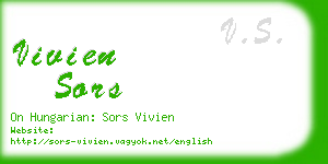 vivien sors business card